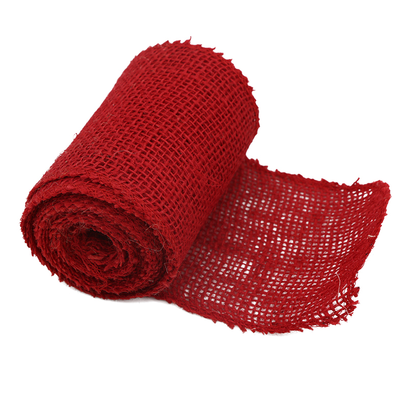 Rollo de arpillera roja